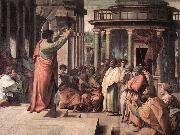 RAFFAELLO Sanzio St Paul Preaching in Athens oil painting reproduction